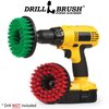 Drillbrush Drill Brush - Cleaning Supplies - Medium and Stiff Bristle Brush Kit 5in-S-GR-H-DB